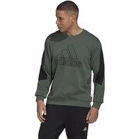 Badge of Sport Two-Tone Sweatshirt in Cotton Mix with Crew Neck