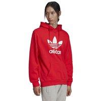 Trefoil Logo Print Hoodie in Cotton
