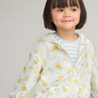 Lemon Print Hooded Windbreaker