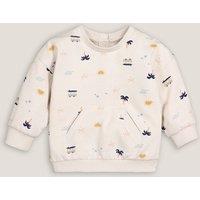 Holiday Print Sweatshirt with Crew Neck
