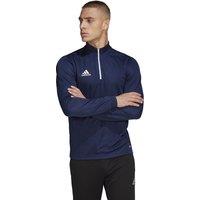 Football Gym Sweatshirt with Embroidered Logo and Quarter-Zip