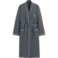 Cotton Mix Bathrobe with Chest Logo