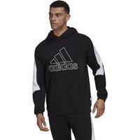 Badge of Sport Two-Tone Hoodie with Embroidered Logo in Cotton Mix