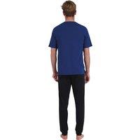 Cotton Slim Fit Pyjamas with Crew Neck