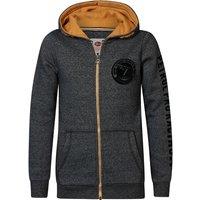 Cotton Mix Hoodie with Zip Fastening