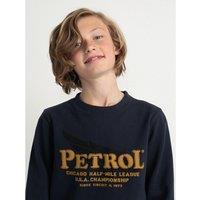 Logo Print Sweatshirt in Cotton Mix with Crew Neck