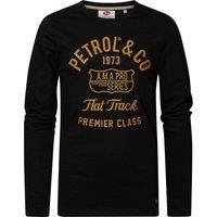 Logo Print Cotton T-Shirt with Long Sleeves