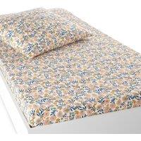 Ohara Floral 100% Cotton Percale 200 Thread Count Child's Fitted Sheet