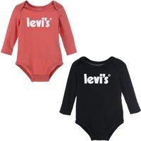 Pack of 2 Bodysuits in Cotton Mix with Long Sleeves