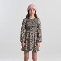 Printed Long Sleeve Dress