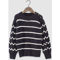 Striped High Neck Jumper