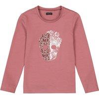 Printed Cotton T-Shirt with Long Sleeves