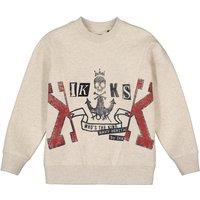 Logo Print Cotton Sweatshirt with Crew Neck