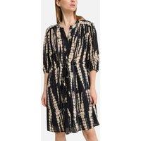 Kenya Printed Mini Dress with 3/4 Length Sleeves