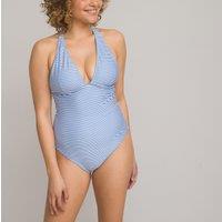 Striped Halterneck Swimsuit