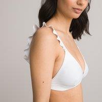 Ruffled Triangle Bikini Top