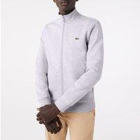 Cotton Blend Track Top with High Neck