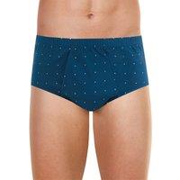 Printed Cotton Briefs with High Waist and Pocket