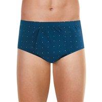 Printed Cotton Briefs with High Waist and Pocket