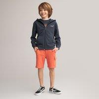 Embroidered Cotton Zipped Hoodie