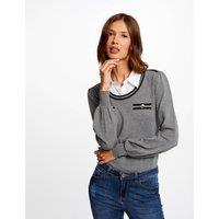 2-in-1 Jumper with Shirt Inlay