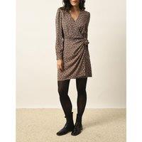 Patience Wrapover Mini Dress with Long Sleeves