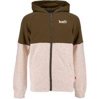 Embroidered Logo Zipped Hoodie in Cotton Mix