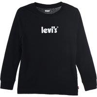 Logo Print Cotton T-Shirt with Long Sleeves