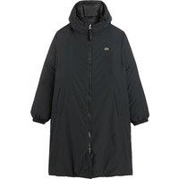 Water-Repellent Long Quilted Parka with Zip Fastening and Hood