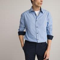 Cotton Slim Fit Shirt with Long Sleeves