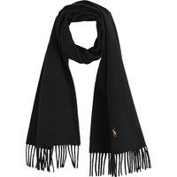 Embroidered Logo Wool Scarf