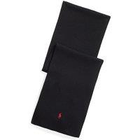 Embroidered Logo Scarf in Merino Wool