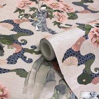 10m Geisha Printed Wallpaper