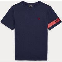 Embroidered Logo Cotton T-Shirt with Short Sleeves