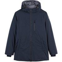 Hooded Zip-Up Parka with Quilted Lining