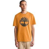 Logo Print Cotton T-Shirt in Regular Fit with Crew Neck