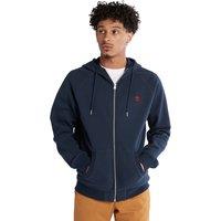 Cotton Mix Hoodie in Regular Fit with Zip Fastening