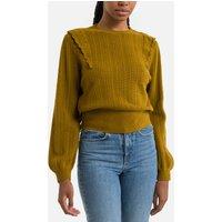 Telma Wool Ruffled Jumper with Crew Neck