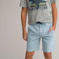 Striped Bermuda Chino Shorts in Cotton