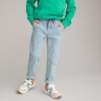 Striped Cotton Straight Trousers