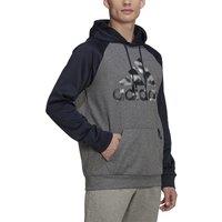 Sports Hoodie with Large Camo Logo Print