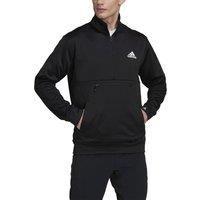 Quarter-Zip Sports Sweatshirt with Logo Print