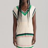 Sleeveless V-Neck Jumper