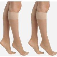 Pack of 2 Pairs of Ultra Resist 20 Denier Sheer Knee-Highs