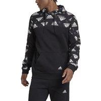 Cotton Mix Hoodie in All Over Logo Print