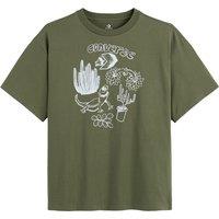 Desert Neighbors Cotton T-Shirt with Embroidered Logo and Short Sleeves