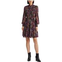 Printed Mini Dress with Long Sleeves