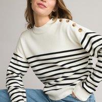 Breton Striped Jumper in Wool Mix