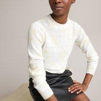 Recycled Floral Print Jumper with Long Sleeves and Crew Neck