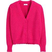 Recycled Ribbed Cardigan with V-Neck